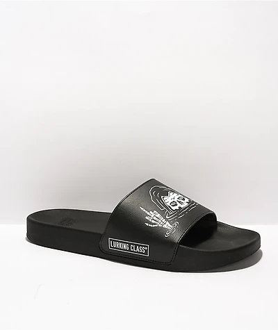 Lurking Class by Sketchy Tank Sinking Black Slide Sandals