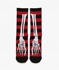 Lurking Class by Sketchy Tank Skelly Black & Red Crew Socks
