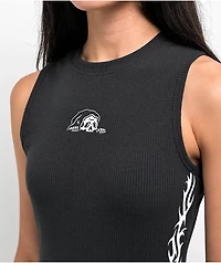 Lurking Class by Sketchy Tank Skull Black Bodycon Dress