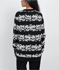 Lurking Class by Sketchy Tank Skull Stripe Black & White Sweater