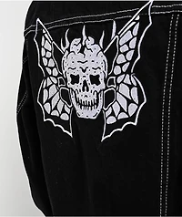 Lurking Class by Sketchy Tank Skullfly Black Denim Jacket