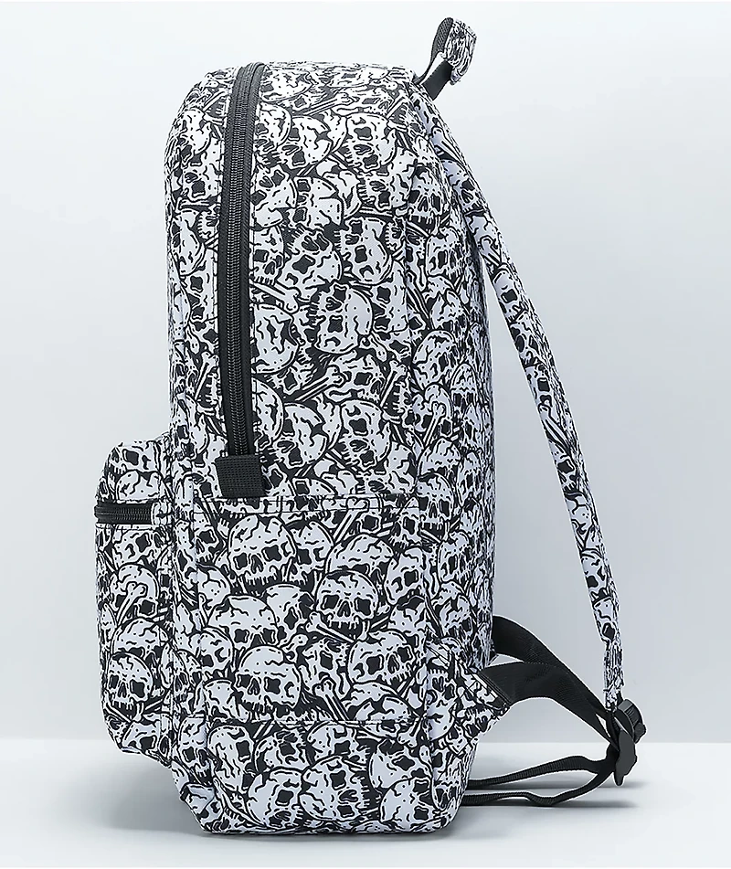 Lurking Class by Sketchy Tank Skulls Black & White Backpack
