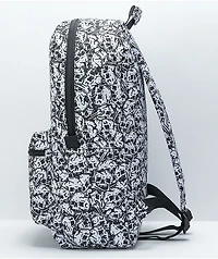 Lurking Class by Sketchy Tank Skulls Black & White Backpack