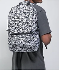 Lurking Class by Sketchy Tank Skulls Black & White Backpack