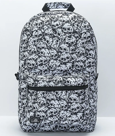 Lurking Class by Sketchy Tank Skulls Black & White Backpack