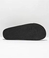 Lurking Class by Sketchy Tank Skulls Black & White Slide Sandals