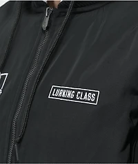 Lurking Class by Sketchy Tank Skulls Black Hooded Bomber Jacket