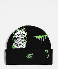 Lurking Class by Sketchy Tank Slash Black & Green Beanie