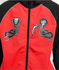 Lurking Class by Sketchy Tank Slither Red & Black Zip Track Jacket