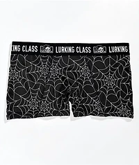 Lurking Class by Sketchy Tank Spider Web Black Boyshort Underwear