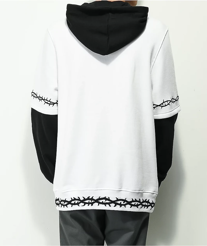 Lurking Class by Sketchy Tank Stallion Black & White Hoodie