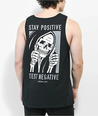 Lurking Class by Sketchy Tank Stay Positive 22 Black Top