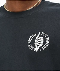 Lurking Class by Sketchy Tank Stay Positive Black T-Shirt