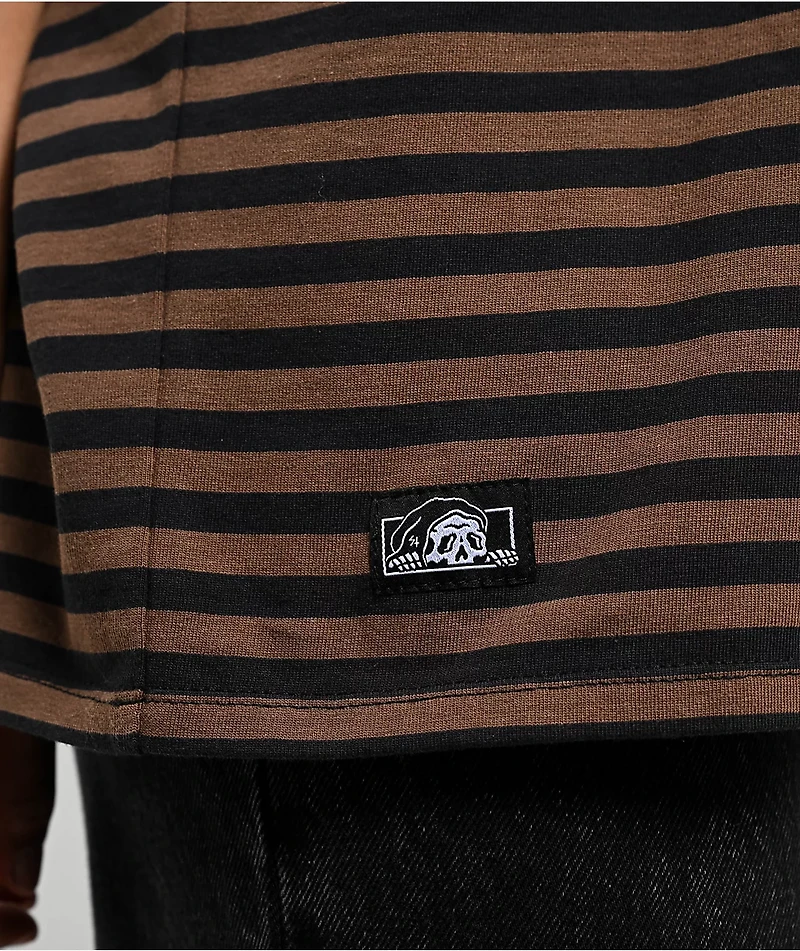 Lurking Class by Sketchy Tank Stay Sharp Brown & Black T-Shirt