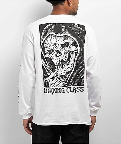 Lurking Class by Sketchy Tank Stay Sharp White Long Sleeve T-Shirt