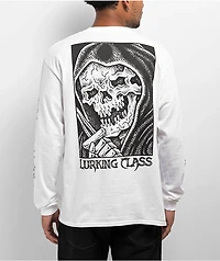Lurking Class by Sketchy Tank Stay Sharp White Long Sleeve T-Shirt