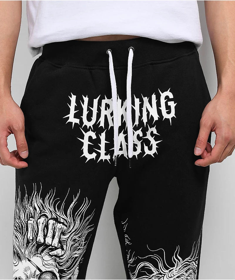 Lurking Class by Sketchy Tank Stikker Bad Friend Black Sweatpants
