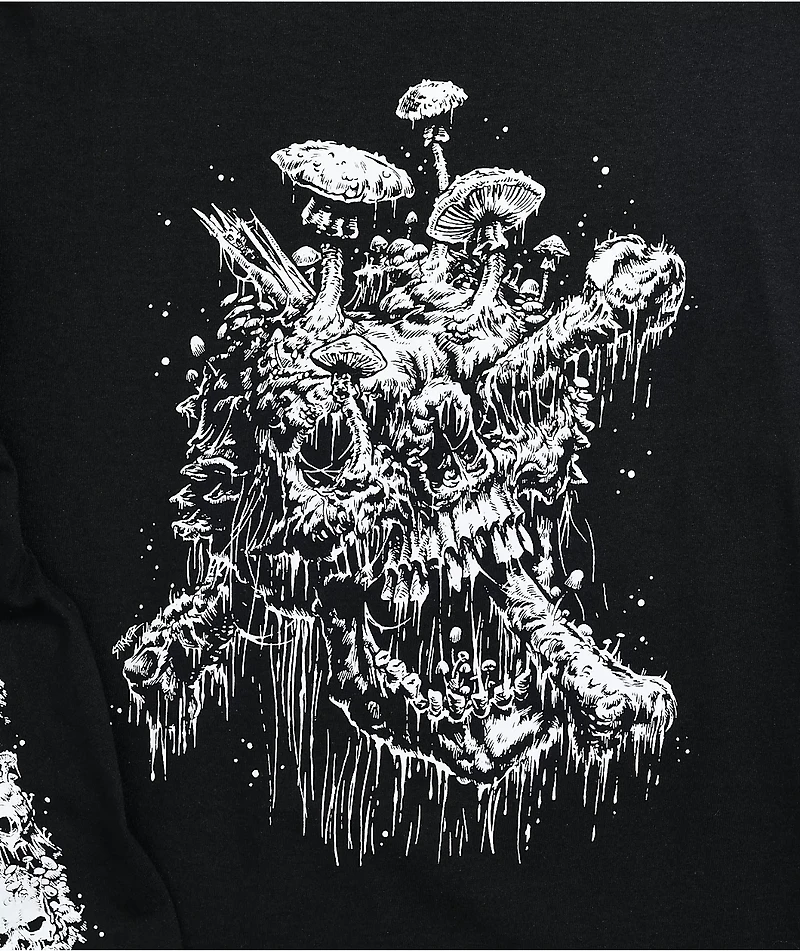 Lurking Class by Sketchy Tank Stikker Fun Guy Long Sleeve Black T-Shirt