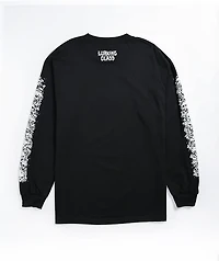 Lurking Class by Sketchy Tank Stikker Fun Guy Long Sleeve Black T-Shirt