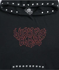 Lurking Class by Sketchy Tank Studded Black Hoodie
