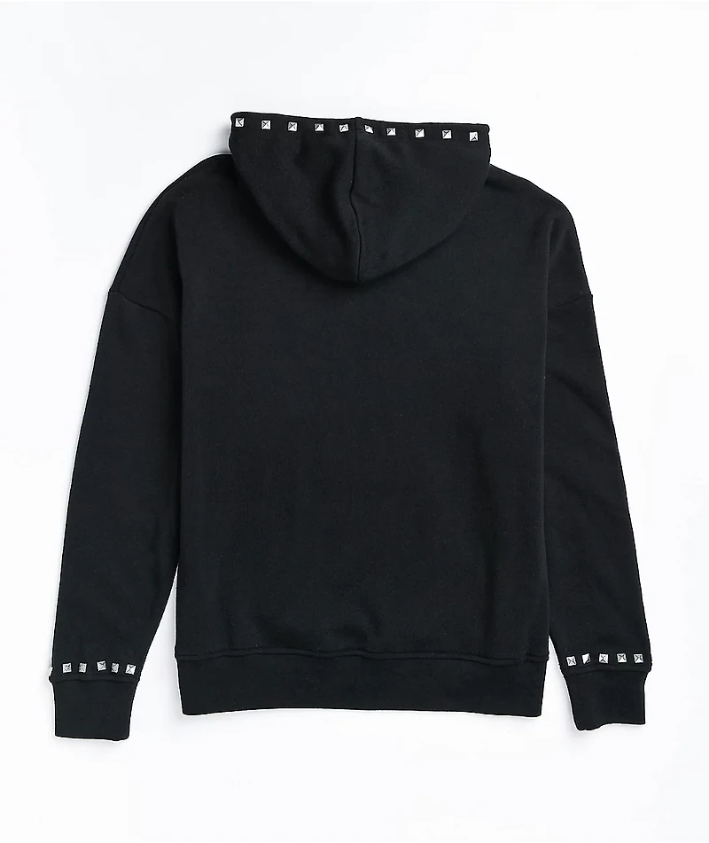 Lurking Class by Sketchy Tank Studded Black Hoodie