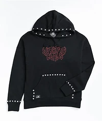 Lurking Class by Sketchy Tank Studded Black Hoodie