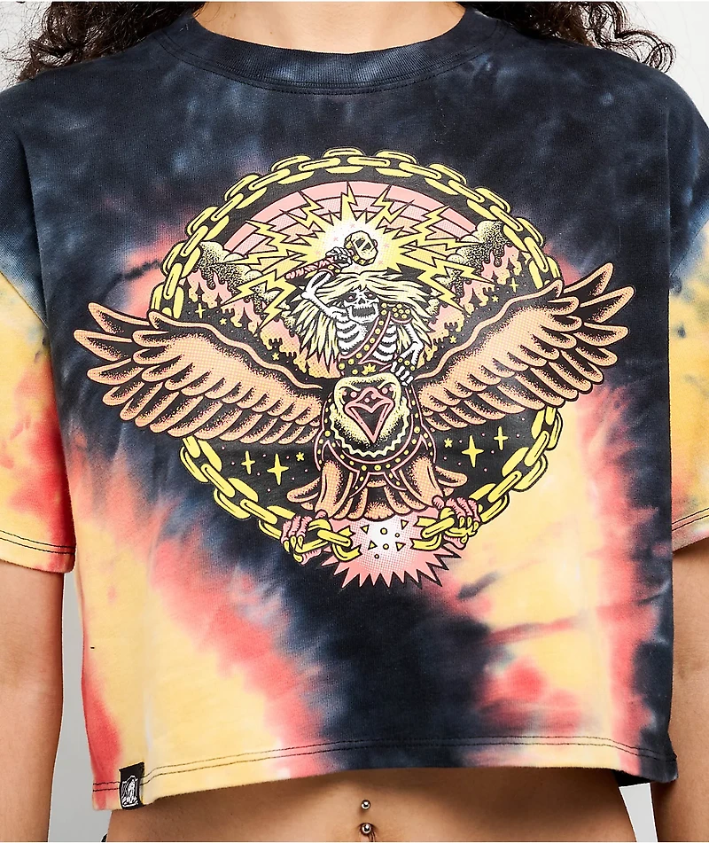 Lurking Class by Sketchy Tank Tall Boy Unchained Tie Dye Boxy Crop T-Shirt