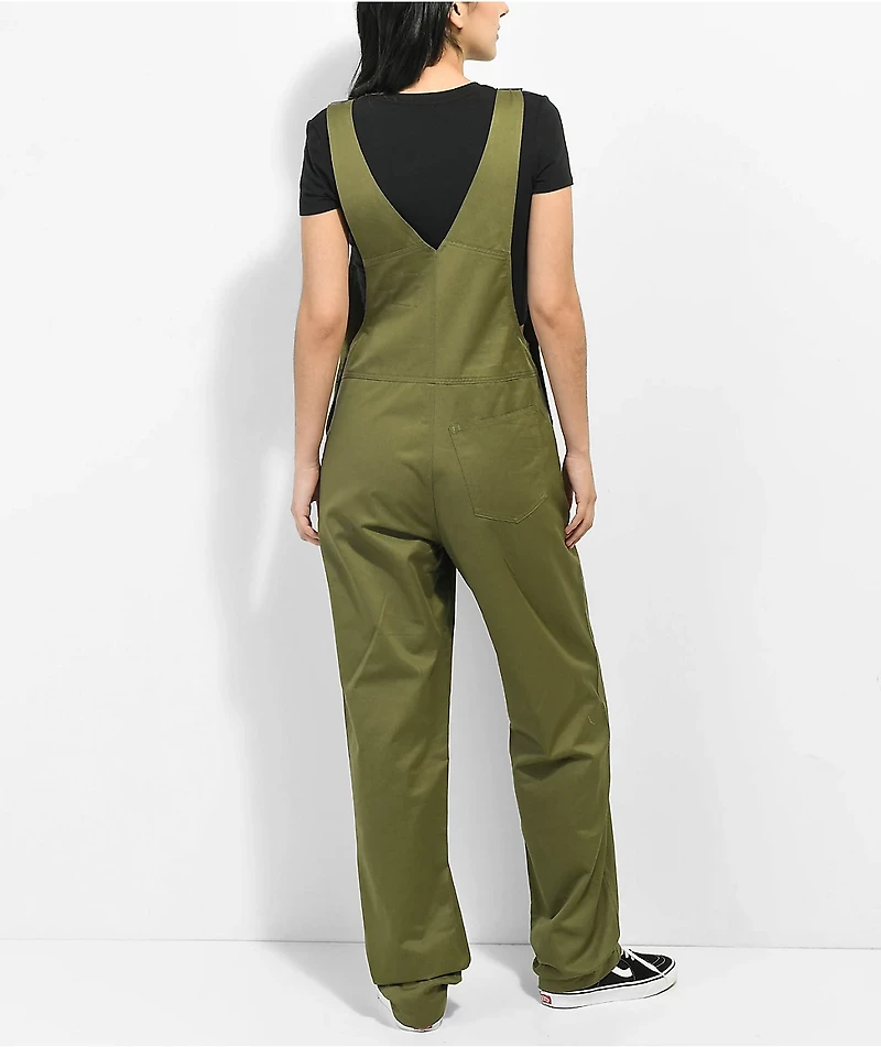 Lurking Class by Sketchy Tank Terror Olive Green Overalls