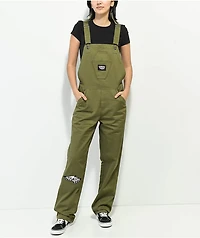 Lurking Class by Sketchy Tank Terror Olive Green Overalls