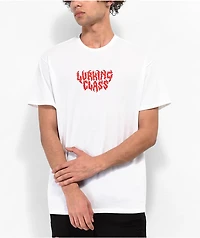 Lurking Class by Sketchy Tank Thorn Logo White T-Shirt