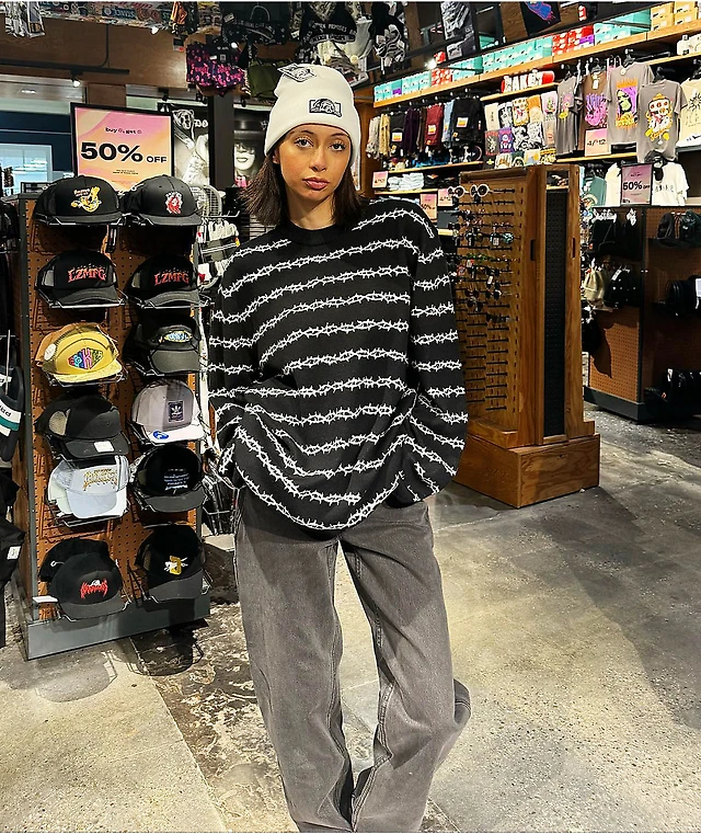 Lurking Class by Sketchy Tank Thorns Black Sweater at Hamilton