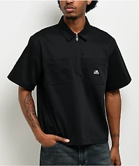 Lurking Class by Sketchy Tank To Hell And Back Black Quarter Zip Work Shirt