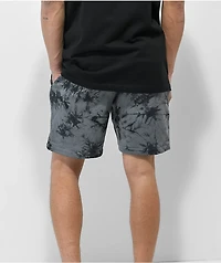 Lurking Class by Sketchy Tank Tomb Black & Grey Tie Dye Sweat Shorts