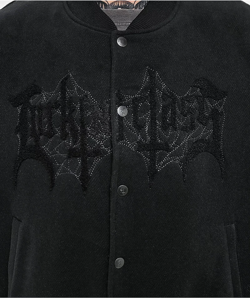 Lurking Class by Sketchy Tank Tomb Black Varsity Jacket