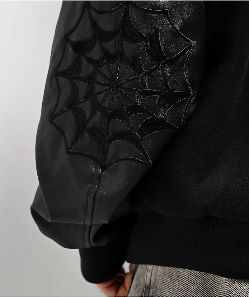 Lurking Class by Sketchy Tank Tomb Black Varsity Jacket