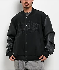 Lurking Class by Sketchy Tank Tomb Black Varsity Jacket