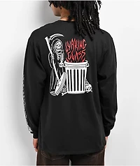 Lurking Class by Sketchy Tank Trash Fire Black Long Sleeve T-Shirt