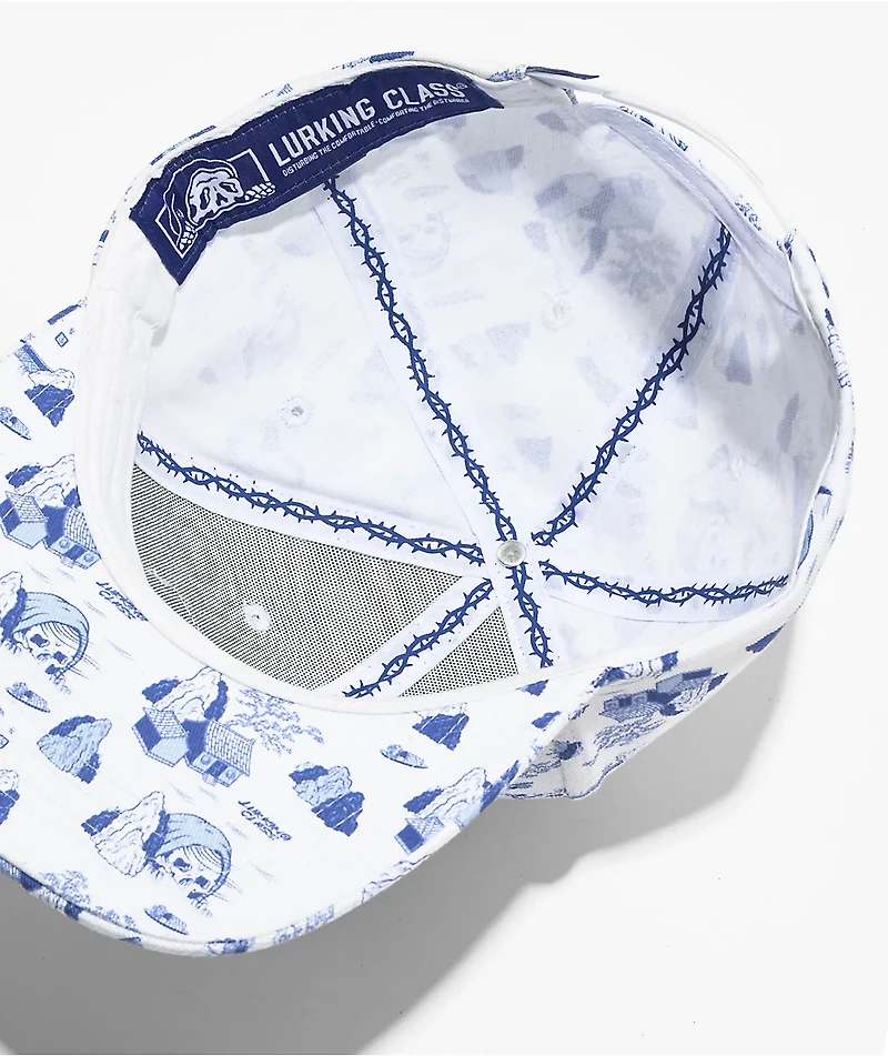 Lurking Class by Sketchy Tank Tucks White Snapback Hat