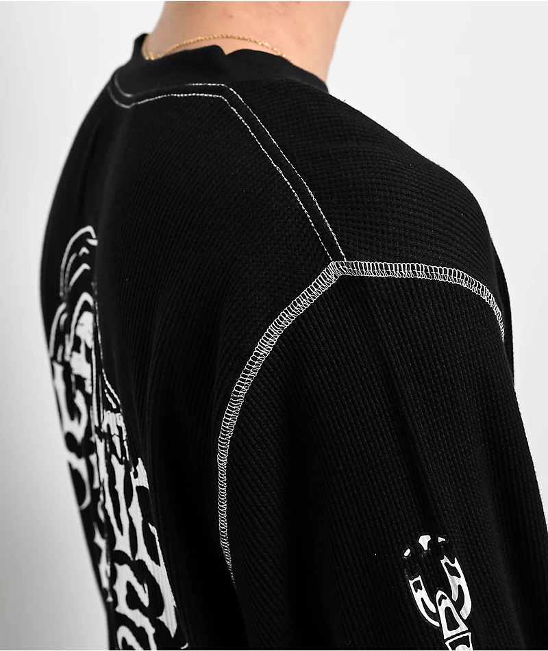 Lurking Class by Sketchy Tank Unchained Black Thermal Long Sleeve T-Shirt