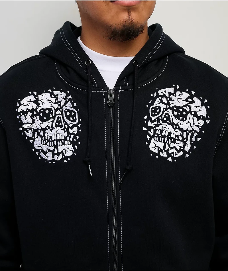 Lurking Class by Sketchy Tank Unchained Black Zip Hoodie