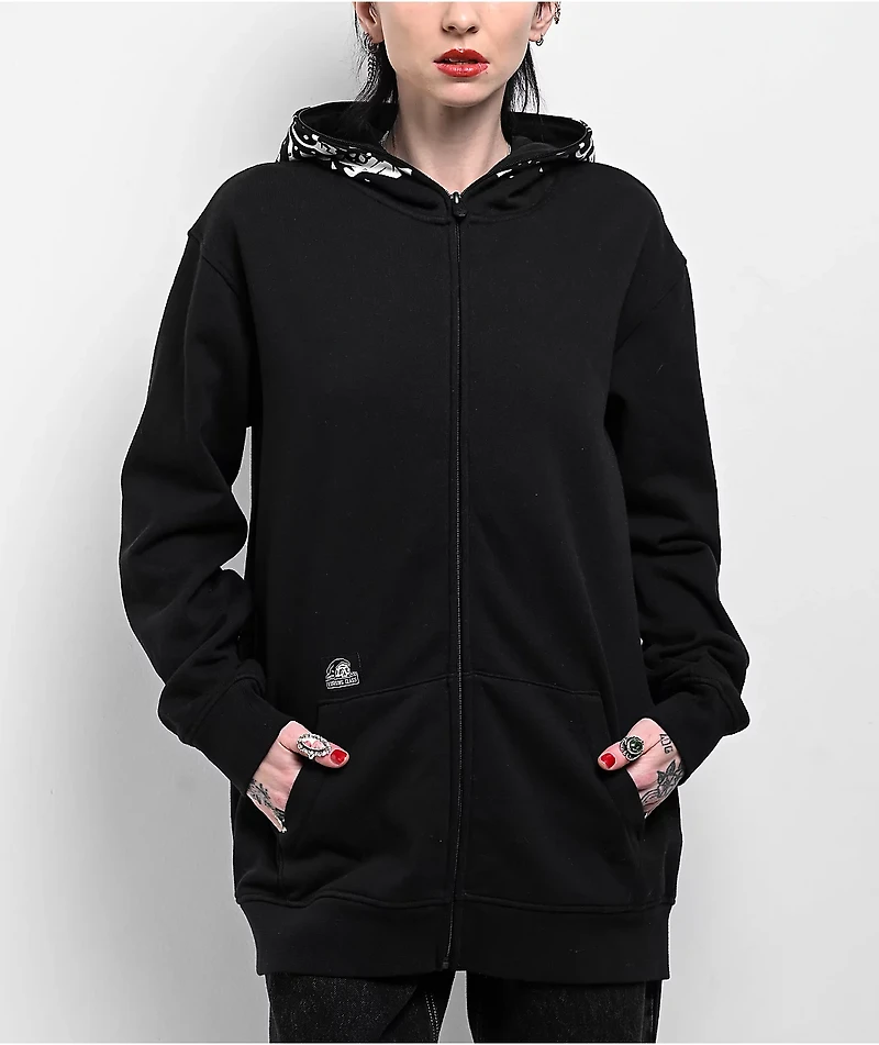 Lurking Class by Sketchy Tank Unchained Bodybag Black Zip Hoodie