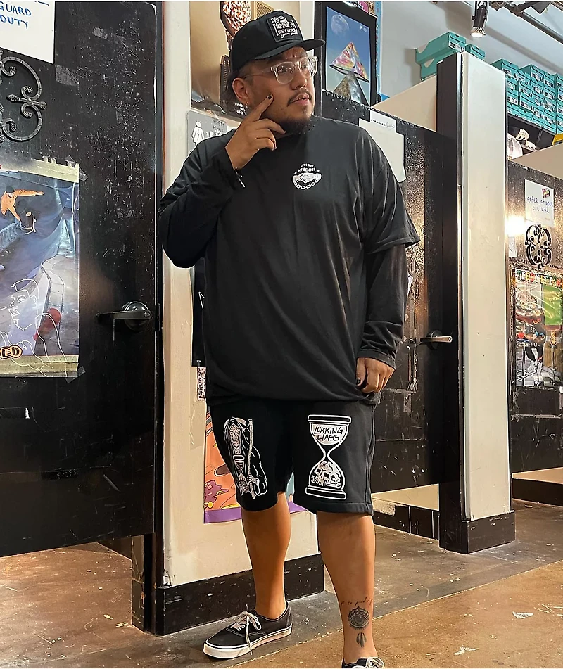 Lurking Class by Sketchy Tank Unstoppable Black Sweat Shorts