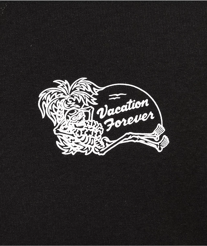 Lurking Class by Sketchy Tank Vacation Forever Black T-Shirt