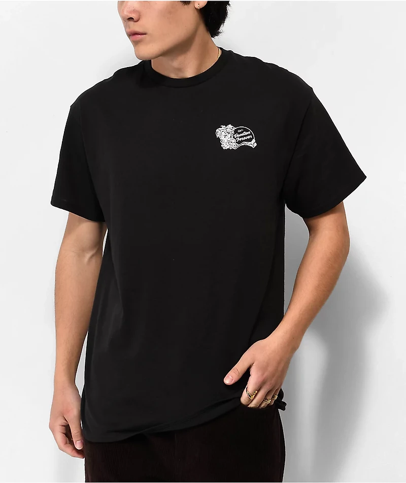 Lurking Class by Sketchy Tank Vacation Forever Black T-Shirt