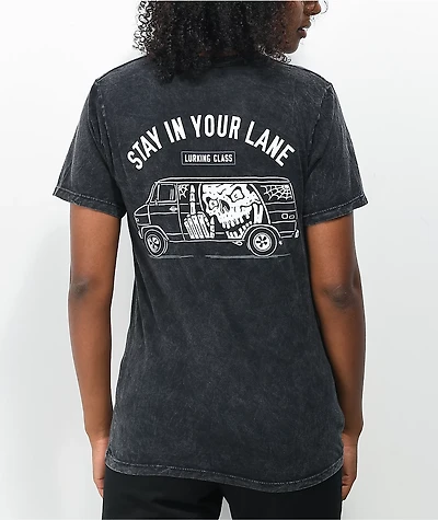 Lurking Class by Sketchy Tank Vannin Black Acid Wash T-Shirt