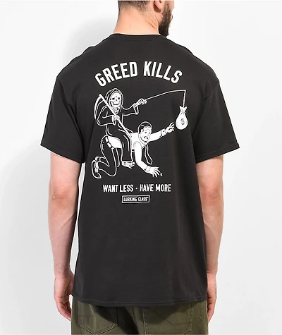 Lurking Class by Sketchy Tank Want Less Black T-Shirt