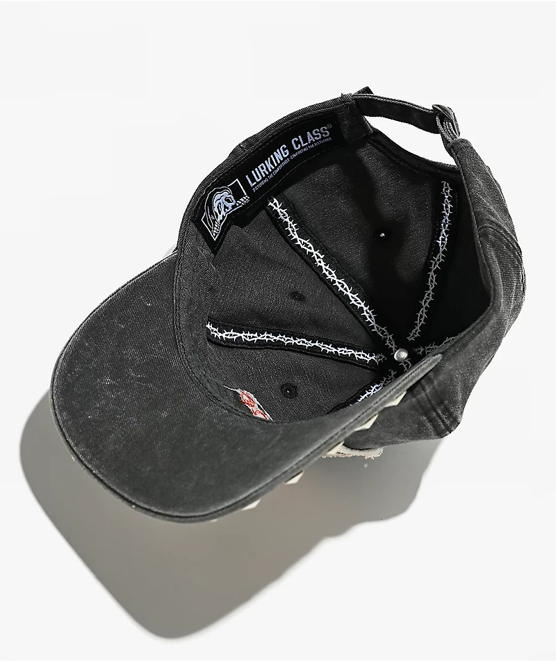 Lurking Class by Sketchy Tank War Machine Studded Grey Wash Snapback Hat
