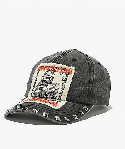 Lurking Class by Sketchy Tank War Machine Studded Grey Wash Snapback Hat