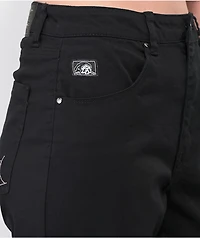 Lurking Class by Sketchy Tank Web Black Wide Leg Denim Jeans