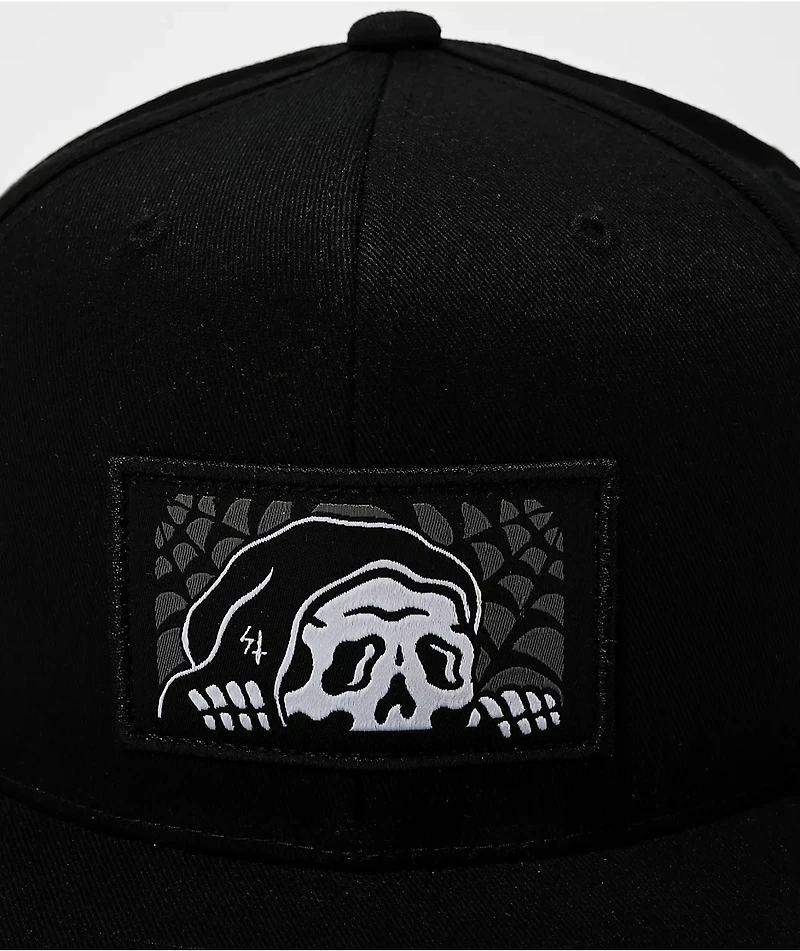 Lurking Class by Sketchy Tank Web Lurker Black Snapback Hat